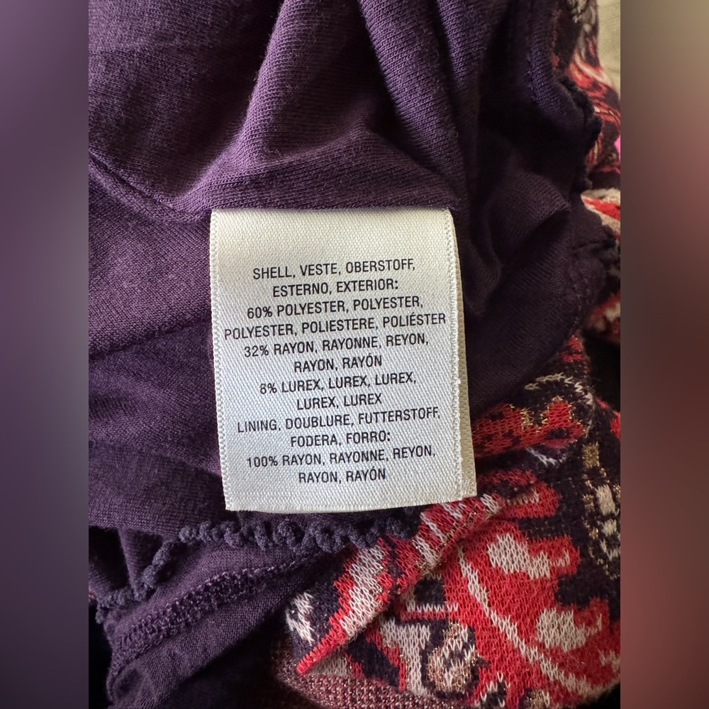 Mauve by Anthropologie Paisley Dress, Size L - Picture 9 of 9